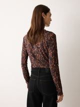 Wild Feather Long Sleeve Tee | Brown