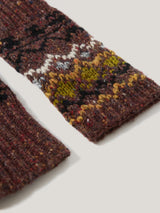 Fairisle Mittens | Brown