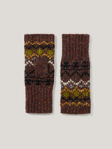 Fairisle Mittens | Brown