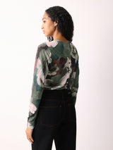 Antique Floral Button Jumper | Multi