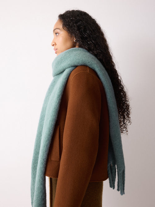 Alpaca Blend Scarf | Blue