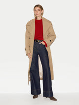 Wool Cashmere Chunky Jumper | Red