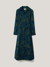 Chinoiserie Baby Cord Dress | Green