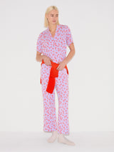 Swirl Posy Cropped Pyjama | LILAC