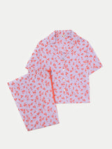 Swirl Posy Cropped Pyjama | LILAC