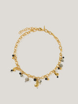 Semi Precious Charm Necklace | Multi