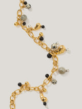 Semi Precious Charm Necklace | Multi