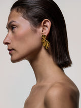 Deconstructed Petals Earring | Gold