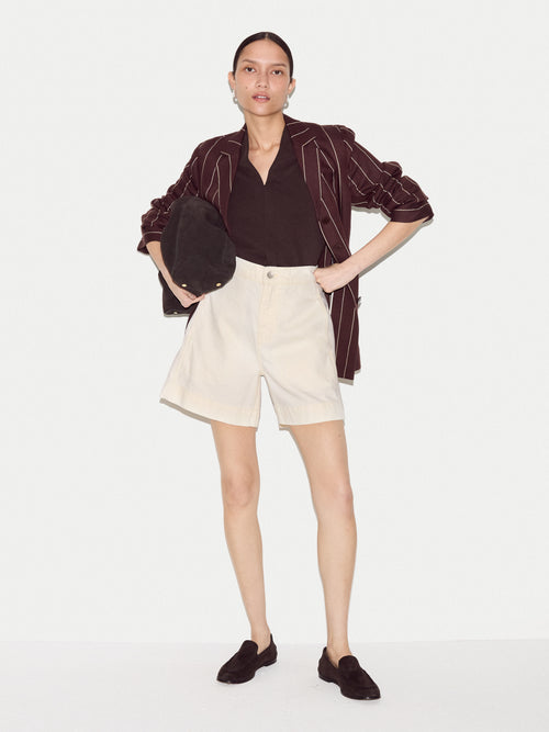 Finton Denim Seam Detail Short | Ecru