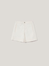 Finton Denim Seam Detail Short | Ecru