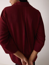 Viscose Twill Top | Red