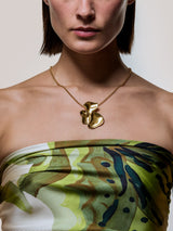 Deconstructed Petals Pendant | Gold