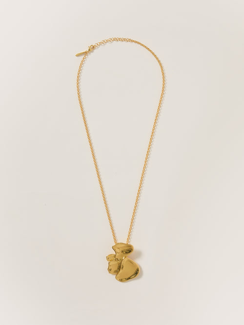 Deconstructed Petals Pendant | Gold