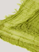 Crinkle Cotton Woven Scarf | Green