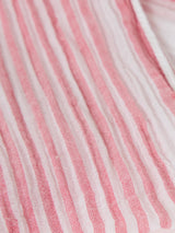 Striped Cotton Woven Scarf | Red