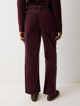 Delmont Velvet Tapered Jean | Purple
