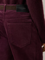 Delmont Velvet Tapered Jean | Purple