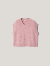 Boxy V Neck Speckled Tank Boxy V Neck Speckled Tank | Pink