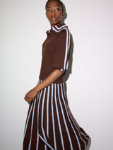 Merino Marine Collar Jumper | Brown