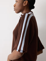 Merino Marine Collar Jumper | Brown