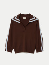 Merino Marine Collar Jumper | Brown