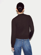 Merino Double Layer Cardigan | Brown