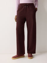 Textured Cotton Slub Sweatpant | Purple