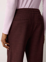 Textured Cotton Slub Sweatpant | Purple