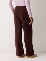 Textured Cotton Slub Sweatpant | Purple