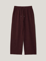 Textured Cotton Slub Sweatpant | Purple