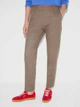 Stretch Flannel Track Pant | Neutral
