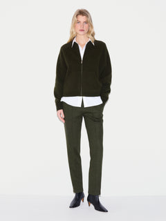 Stretch Flannel Track Pant | Khaki