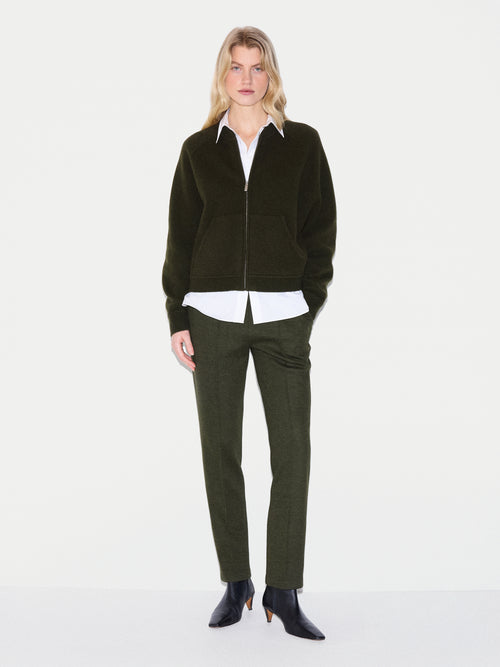 Stretch Flannel Track Pant | Khaki