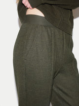 Stretch Flannel Track Pant | Khaki