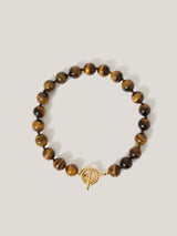 Tigers Eye Bead Necklace | Brown