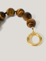 Tigers Eye Bead Necklace | Brown