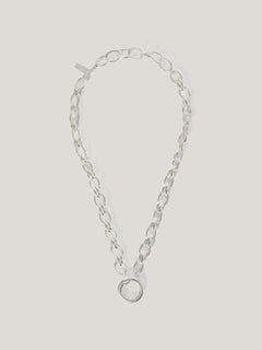 Round Link Chain Necklace | Silver