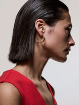 Dainty Loops Hoop Earring | Gold