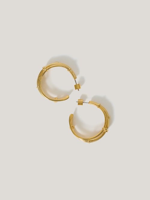 Dainty Loops Hoop Earring | Gold
