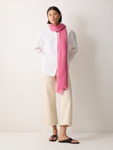 Wool Silk Pashmina | Pink