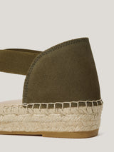 Spanish Elasticated Espadrille | Khaki