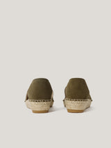 Spanish Elasticated Espadrille | Khaki