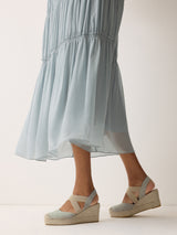 Spanish Wedge Espadrille | Blue