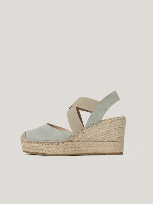 Spanish Wedge Espadrille | Blue