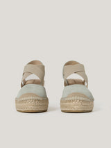 Spanish Wedge Espadrille | Blue