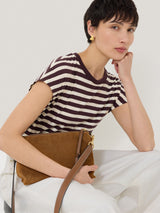 Ava Suede Crossbody | Tan