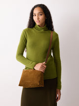 Ava Suede Crossbody | Tan