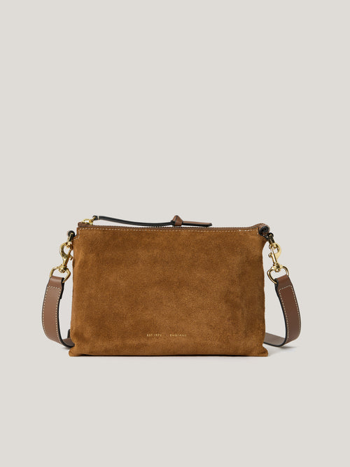 Ava Suede Crossbody | Tan