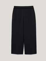 Grosgrain Trim Cropped Trouser | Dark Navy
