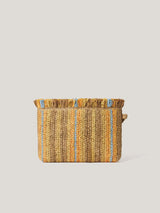 Striped Straw Pouch | Multi